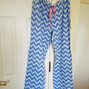 Whale knit chevron  cloud pajama bottoms